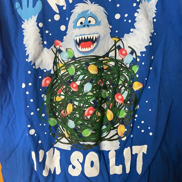 Abominable Monster Funny T Shirt Raaar! I’m So Lit! Rudolf Large - Picture 2 of 4